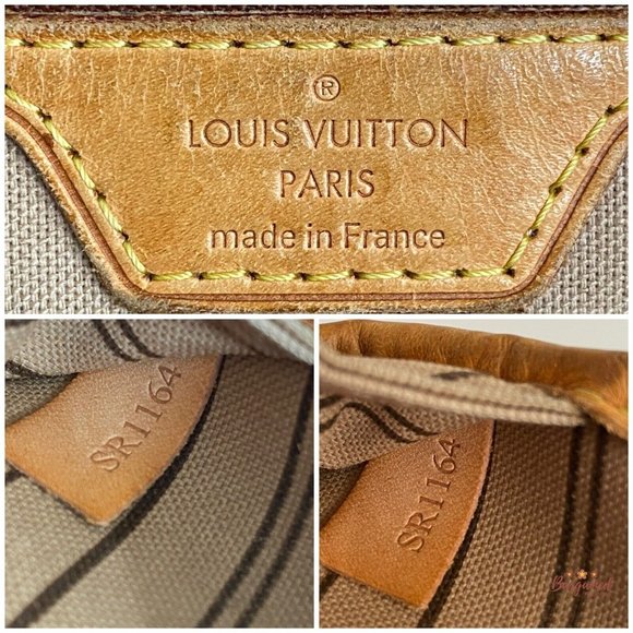 Authentic LOUIS VUITTON Brown Monogram Canvas Leather Neverfull MM Tote Bag - Picture 10 of 13